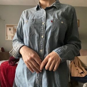 Levi’s Boyfriend Fit Denim Button Up